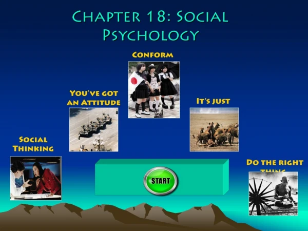 Chapter 18: Social Psychology