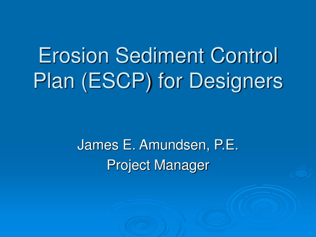 erosion sediment control plan escp for designers