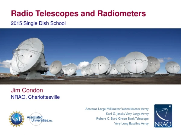 Radio Telescopes and Radiometers