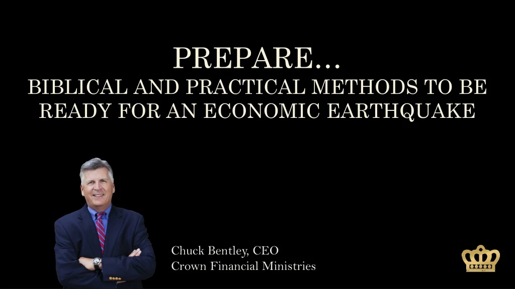 prepare biblical and practical methods to be ready for an economic earthquake