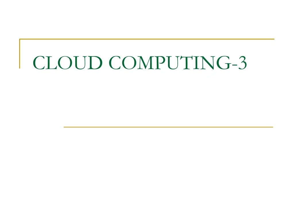 cloud computing 3