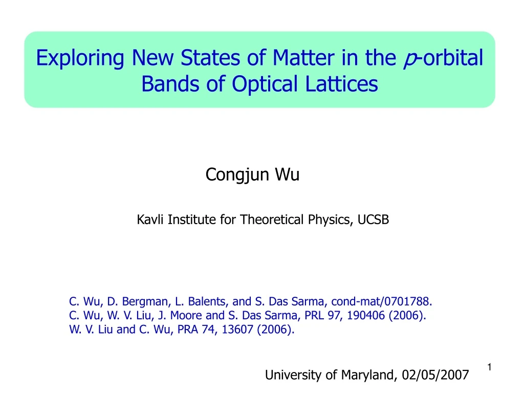 exploring new states of matter in the p orbital