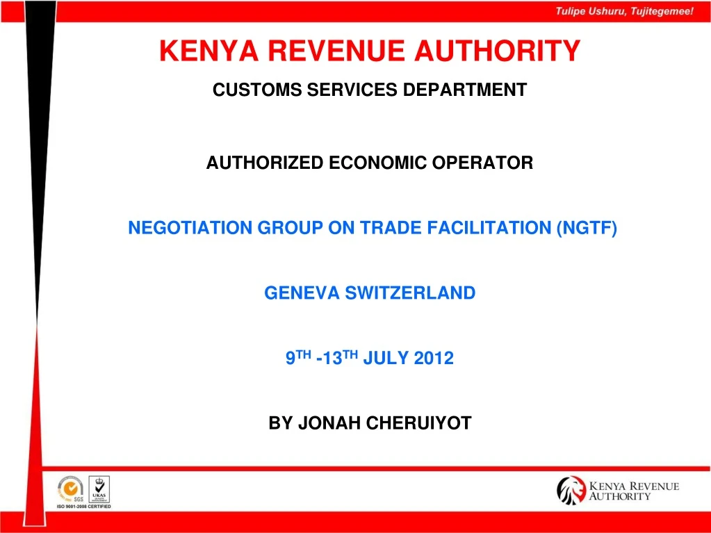 kenya revenue authority customs services