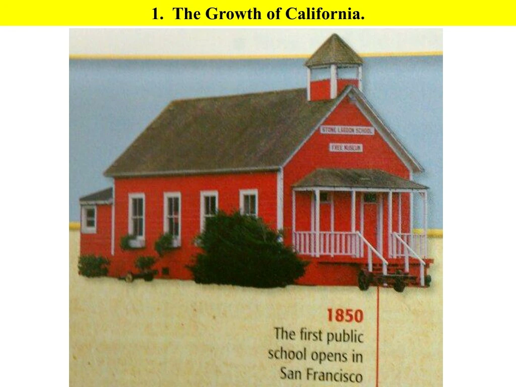 1 the growth of california