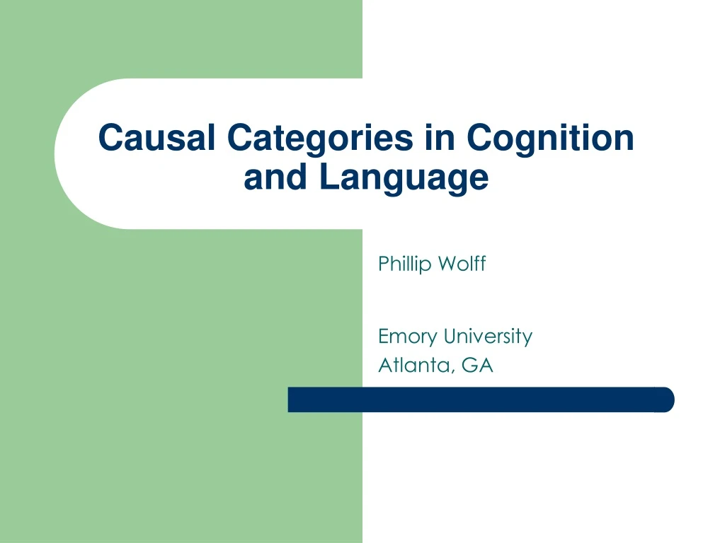 causal categories in cognition and language