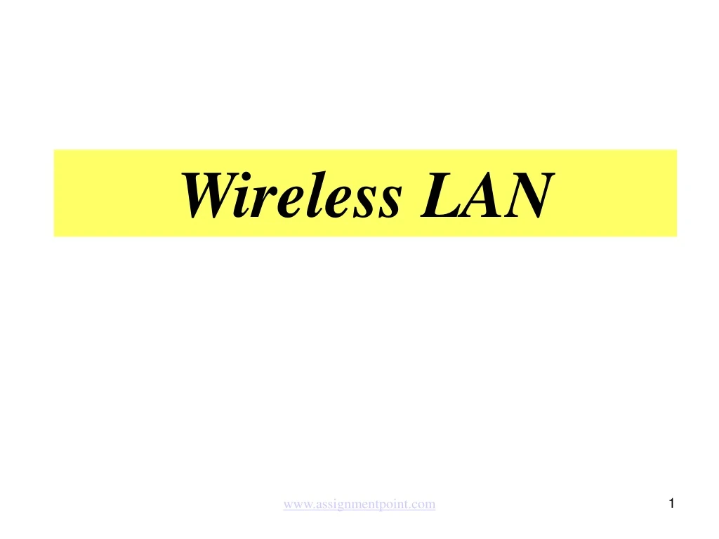 wireless lan