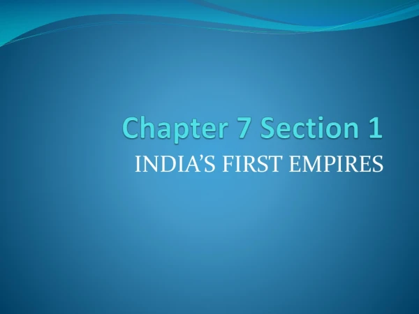 Chapter 7 Section 1