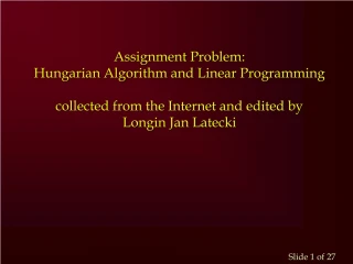 introduction of assignment problem