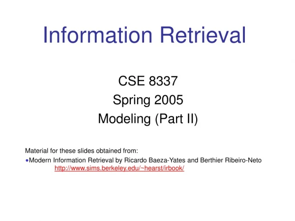 Information Retrieval