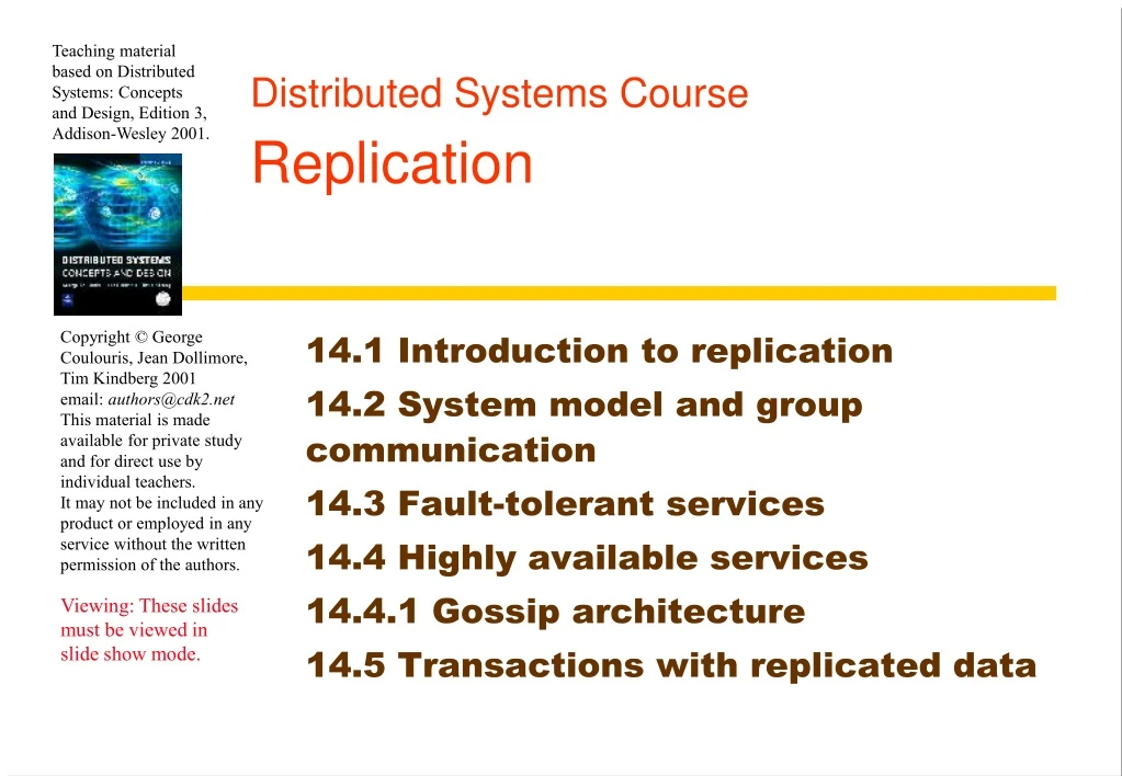 distributed systems course replication