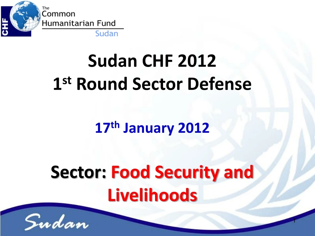 sudan chf 2012 1 st round sector defense
