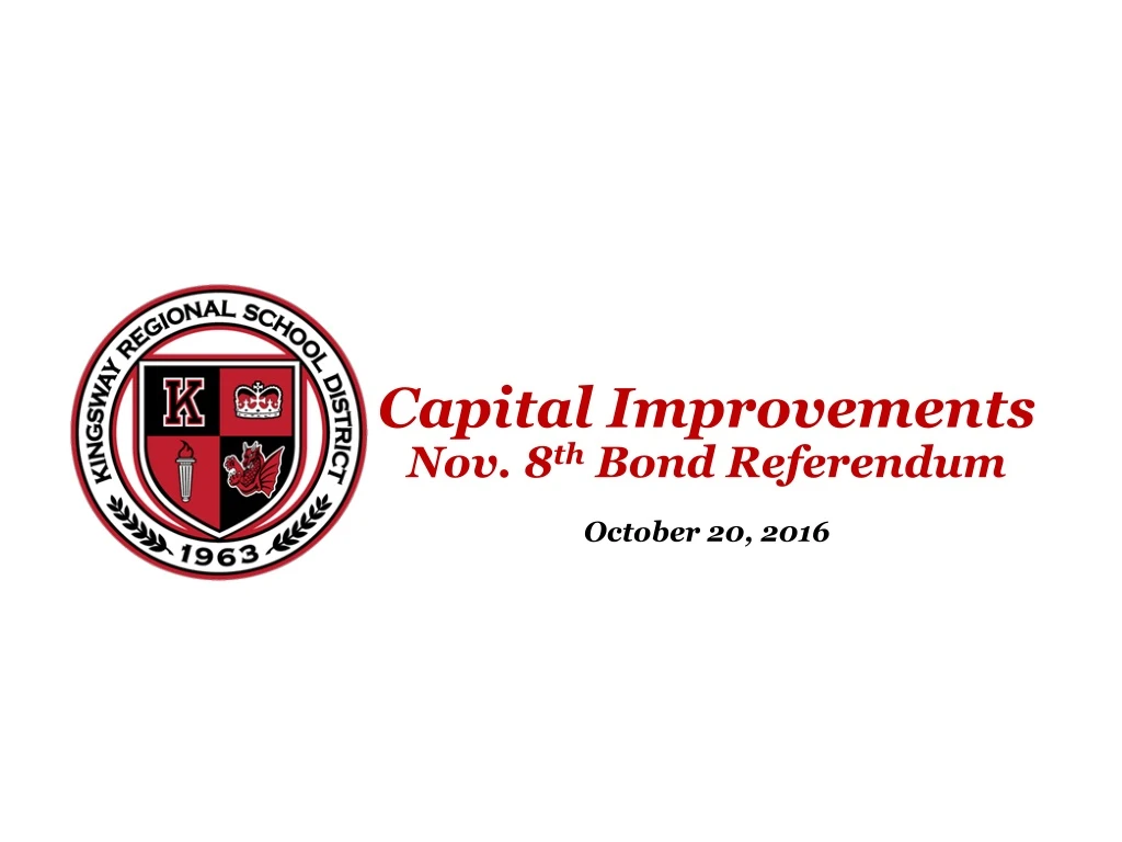 capital improvements nov 8 th bond referendum