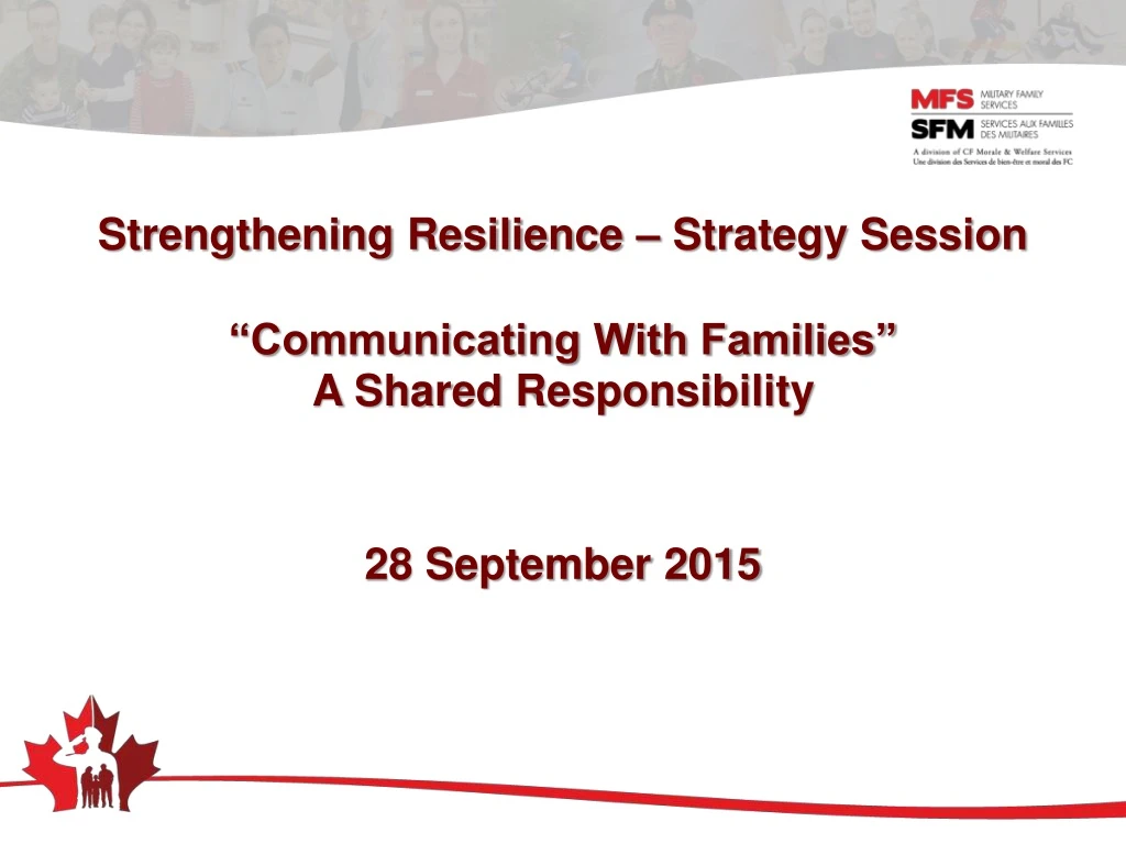 strengthening resilience strategy session communicating with families a shared responsibility