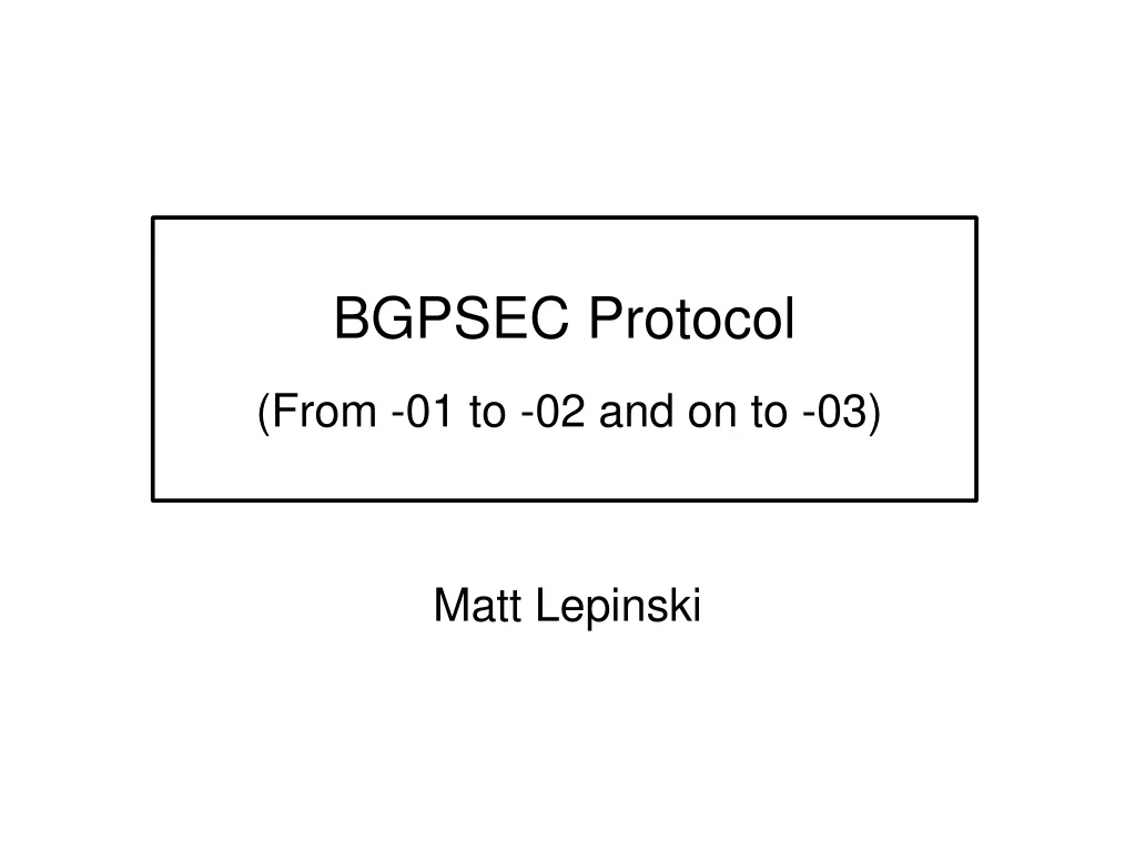 bgpsec protocol