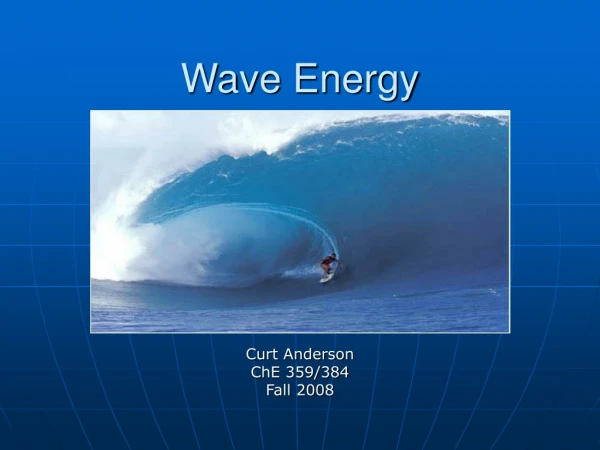 Wave Energy