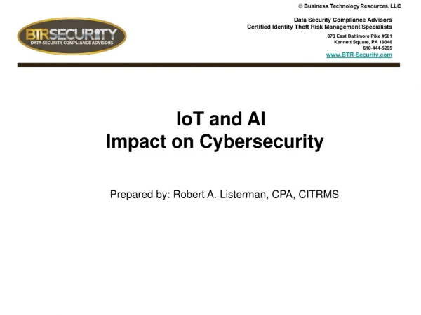 IoT and AI Impact on Cybersecurity