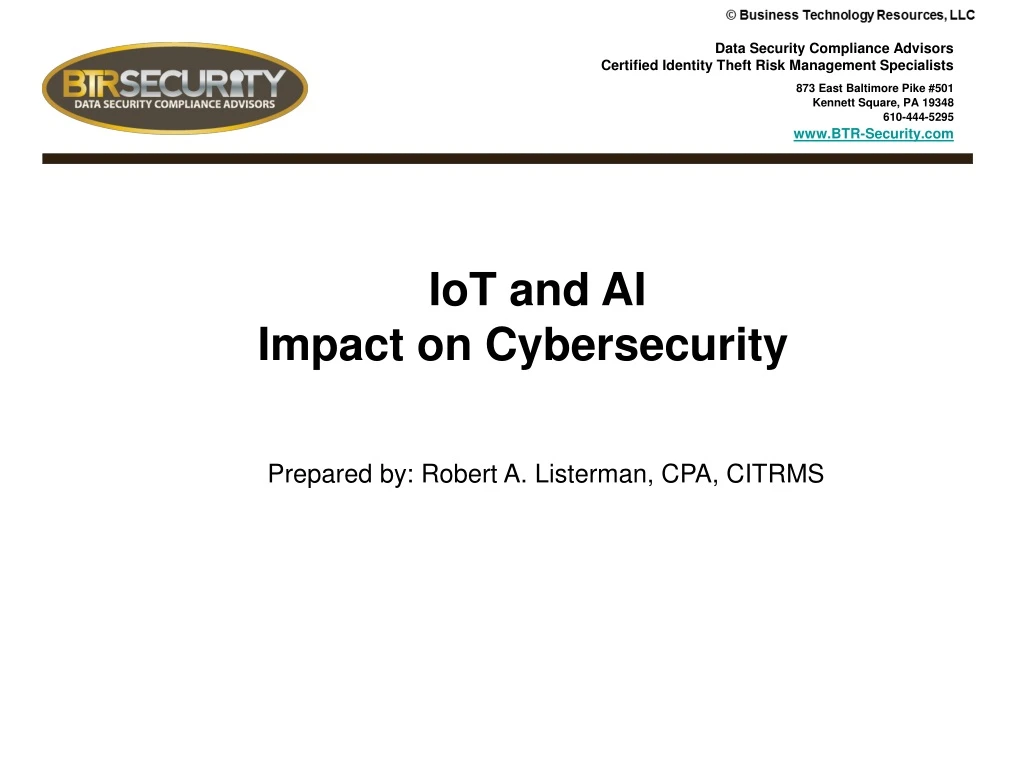 iot and ai impact on cybersecurity