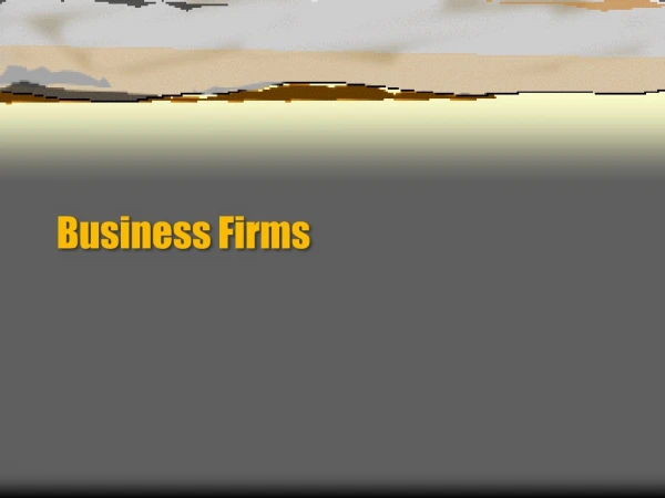 Business Firms