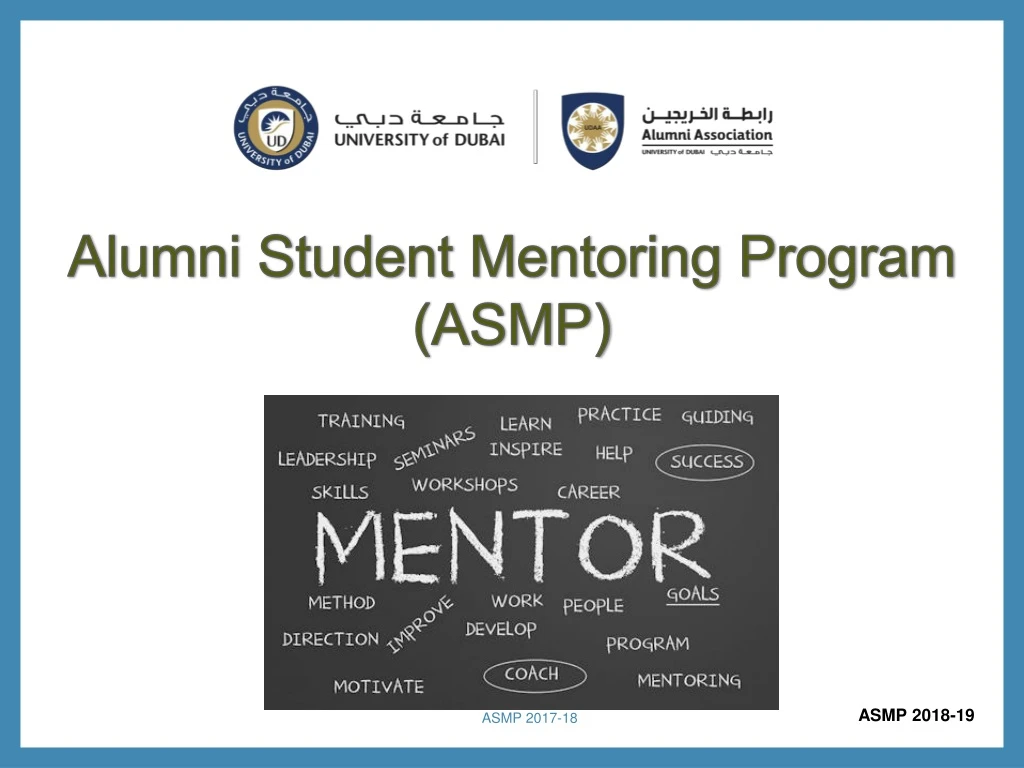 alumni student mentoring program asmp