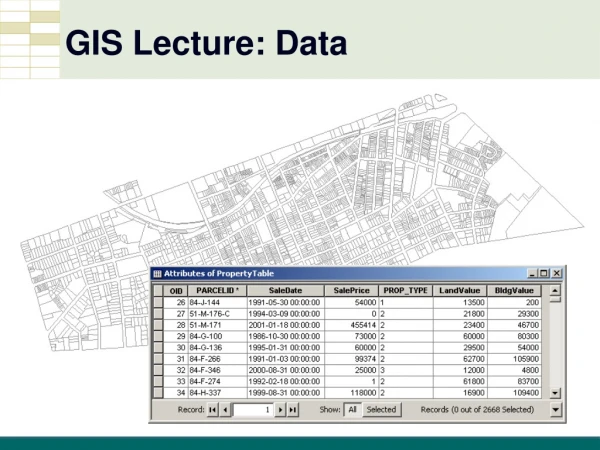 GIS Lecture: Data