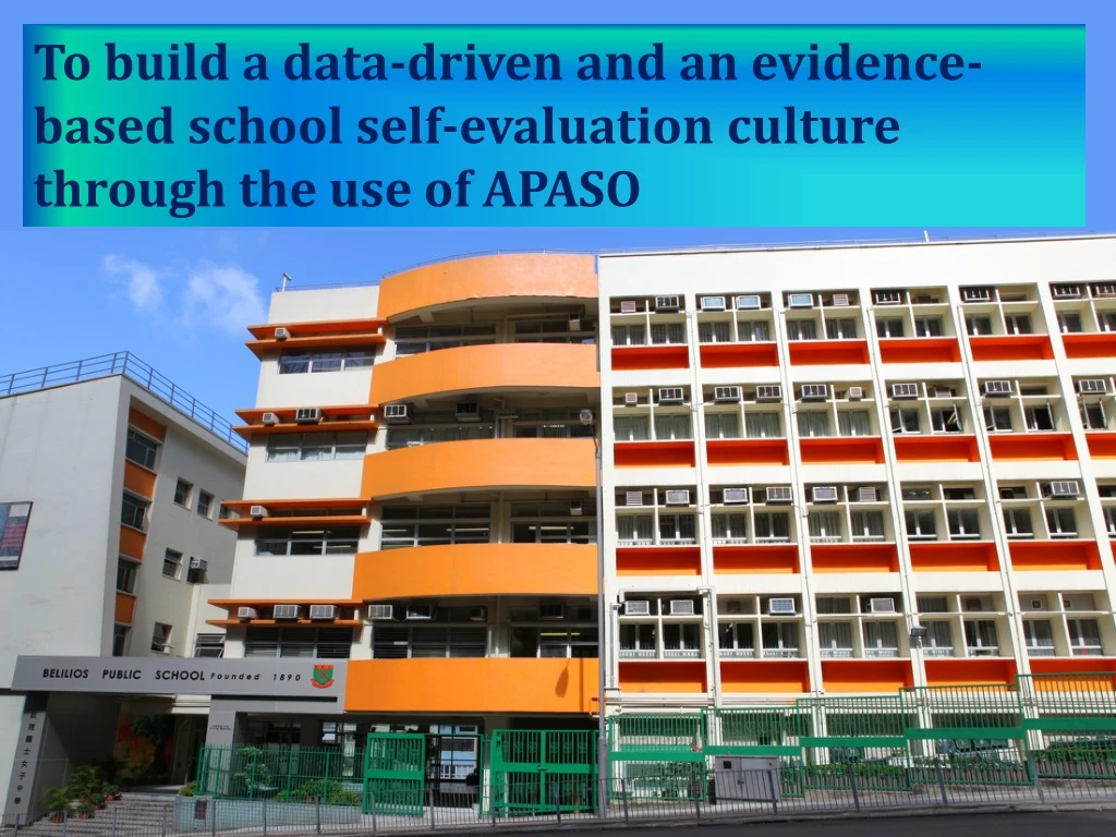 to build a data driven and an evidence based