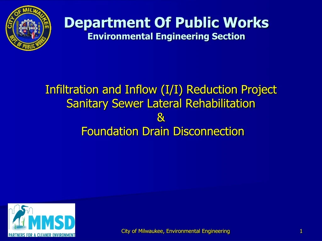 department of public works environmental engineering section