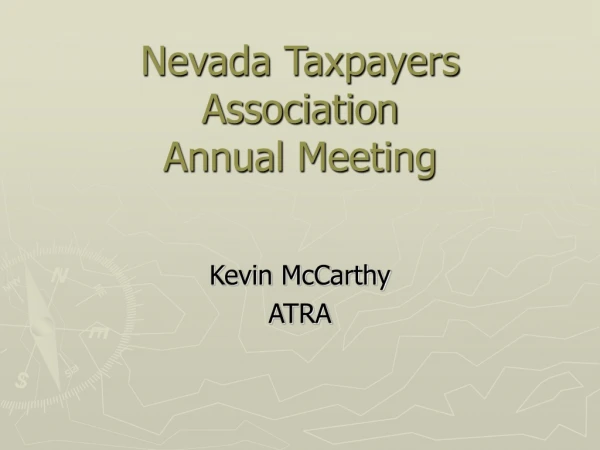 Nevada Taxpayers Association Annual Meeting