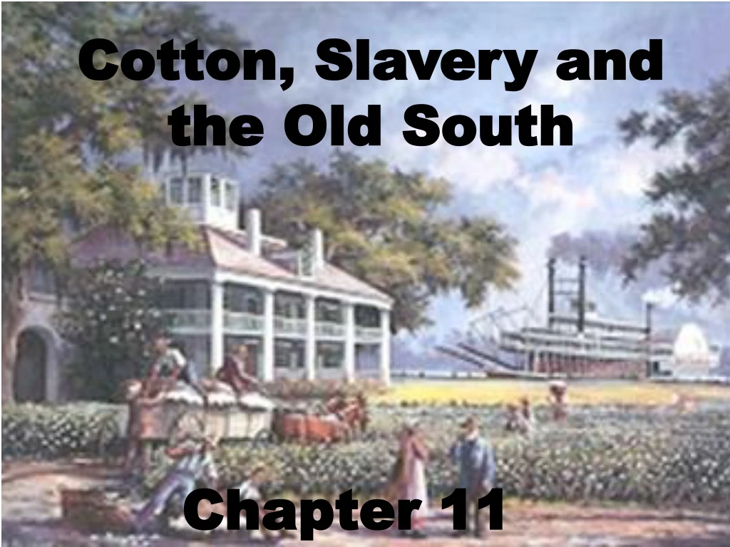 cotton slavery and the old south