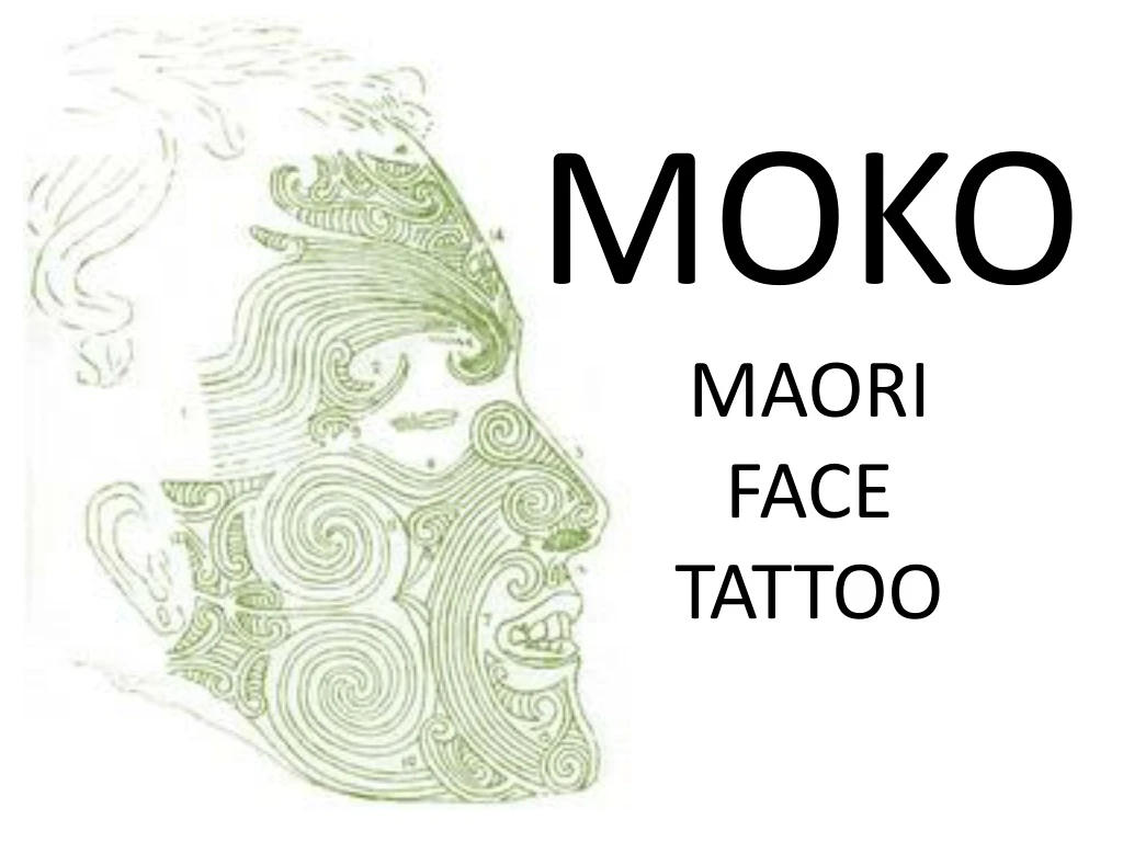 moko maori face tattoo