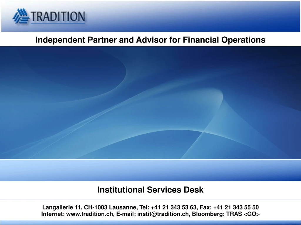 independent partner and advisor for financial