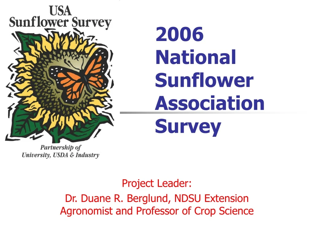 2006 national sunflower association survey