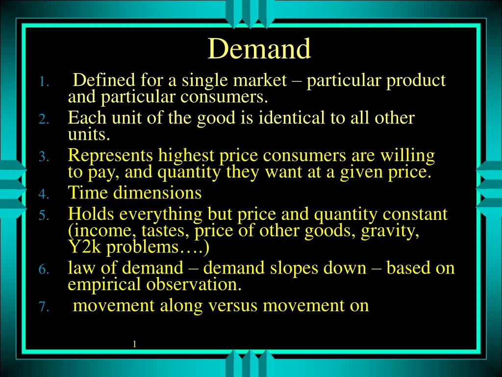 demand