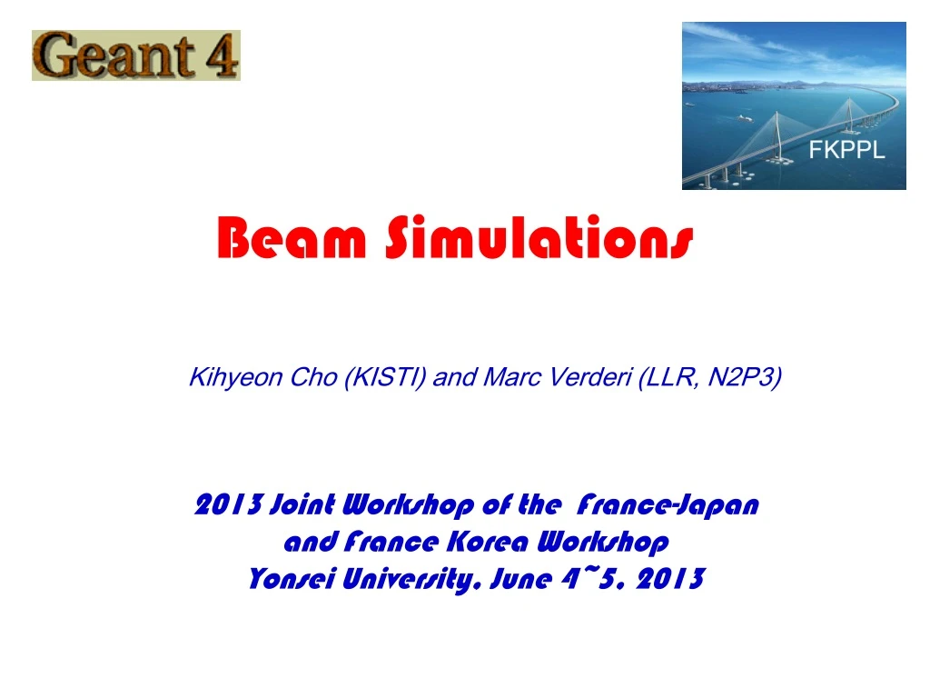 beam simulations