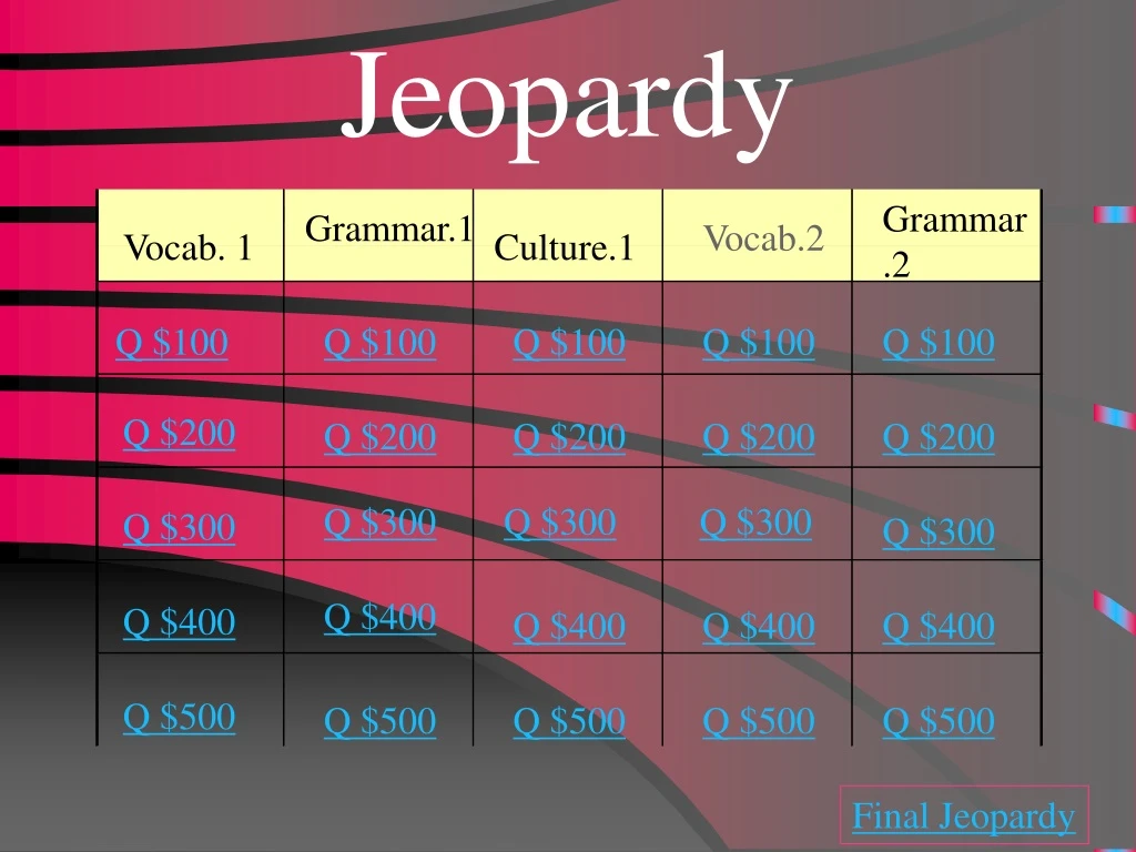 jeopardy