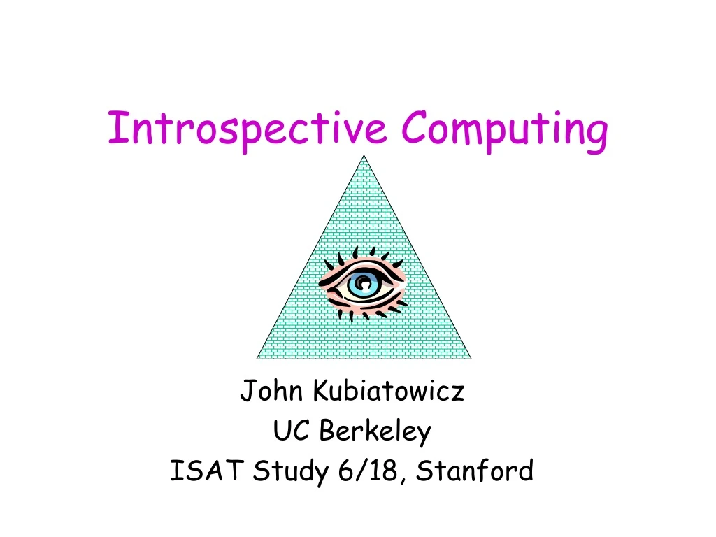 introspective computing