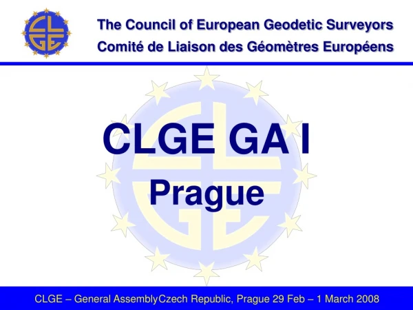 CLGE GA I Prague