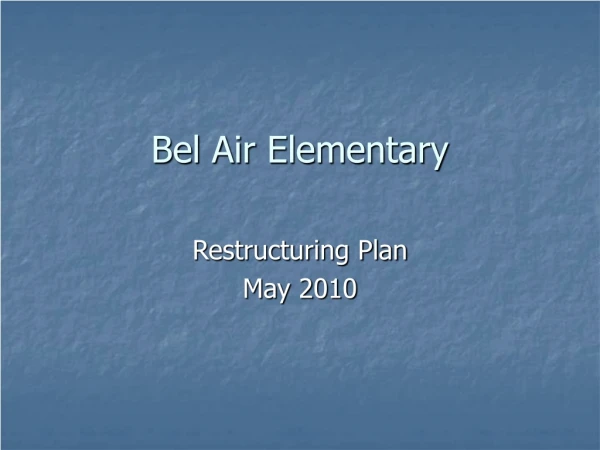 Bel Air Elementary