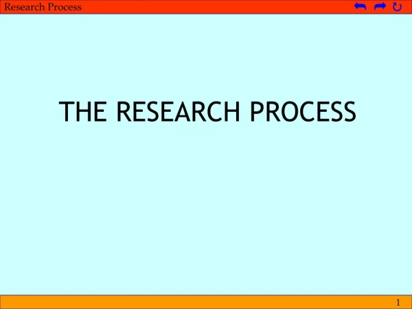 THE RESEARCH PROCESS