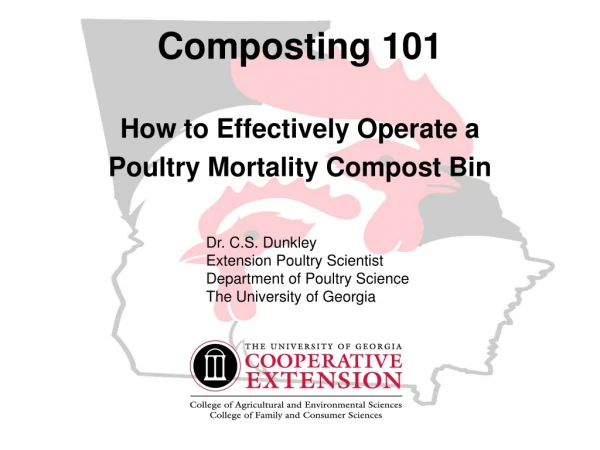 Composting 101 How to Effectively Operate a  Poultry Mortality Compost Bin