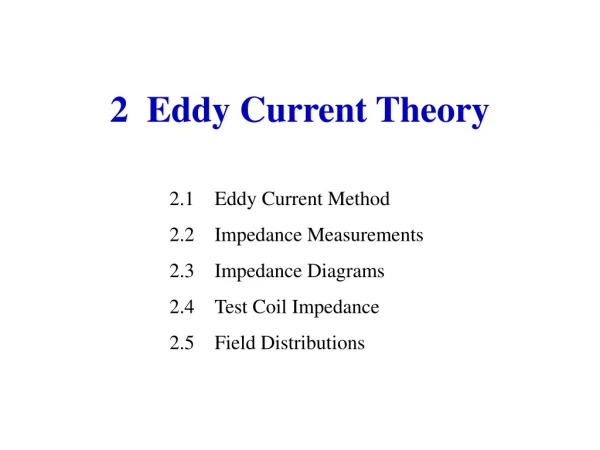 2  Eddy Current Theory