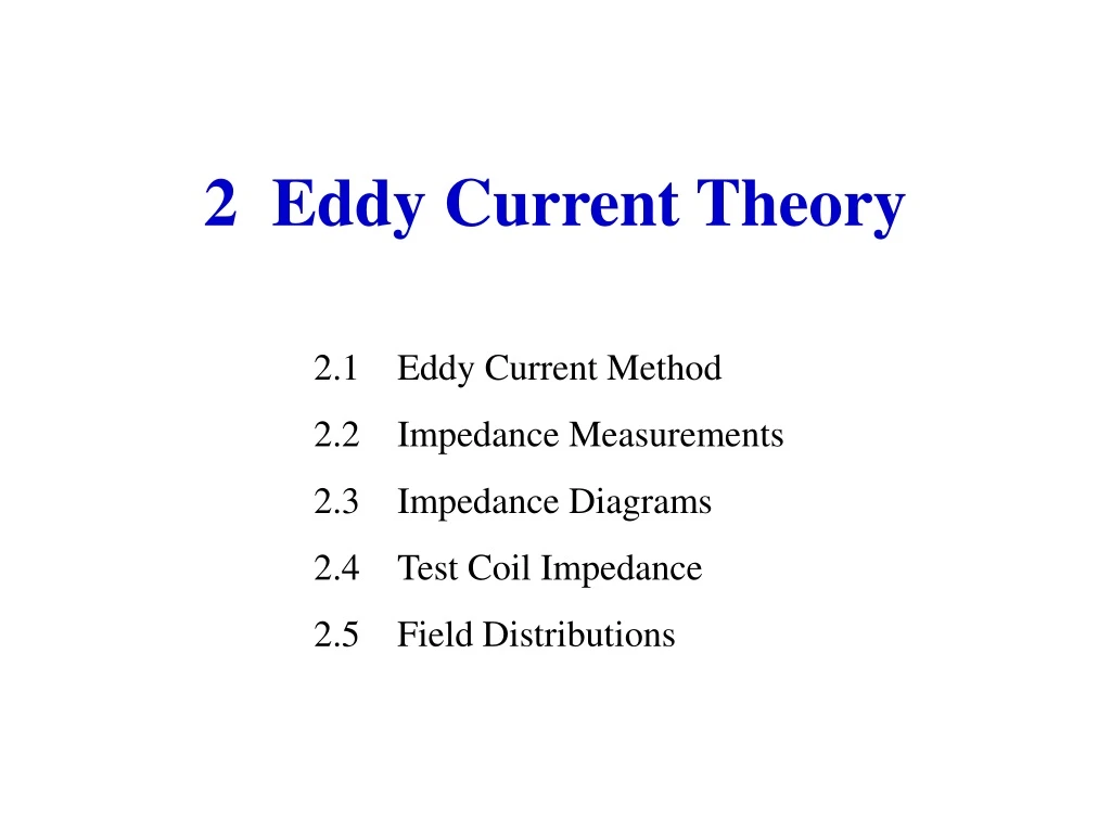 2 eddy current theory