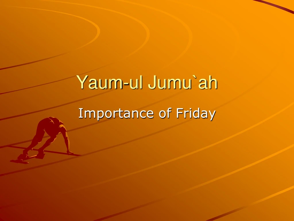 yaum ul jumu ah