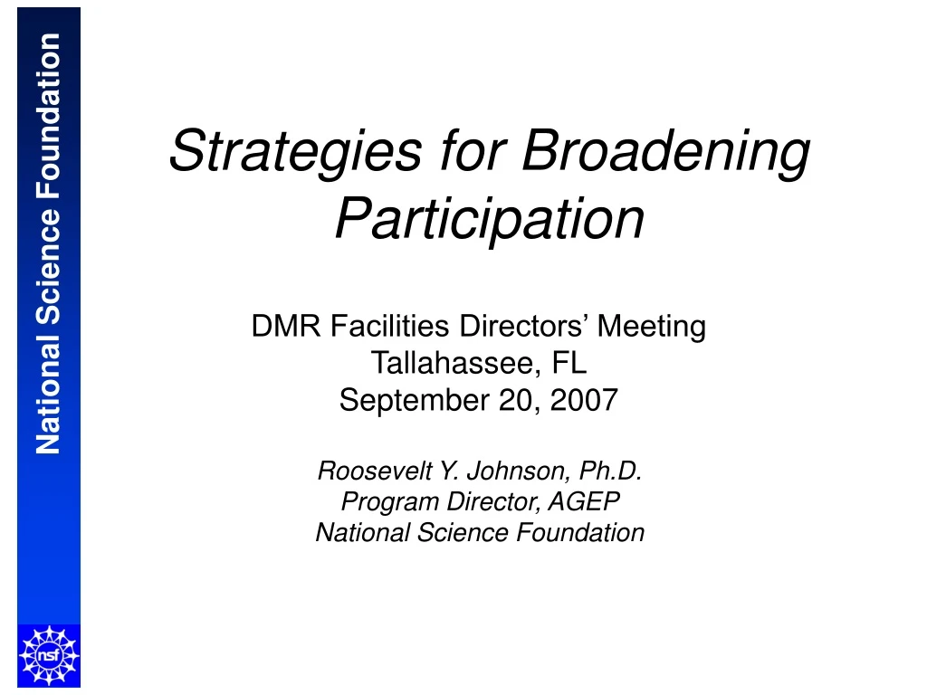 strategies for broadening participation