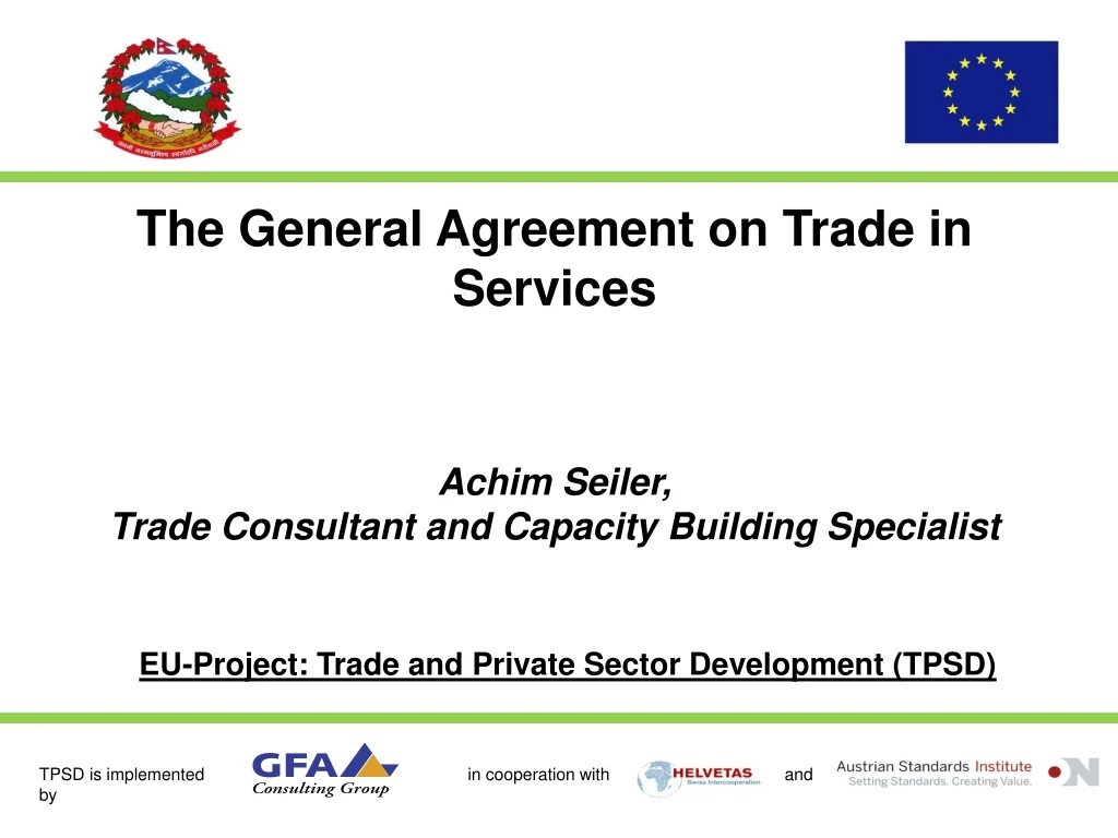 the general agreement on trade in services achim