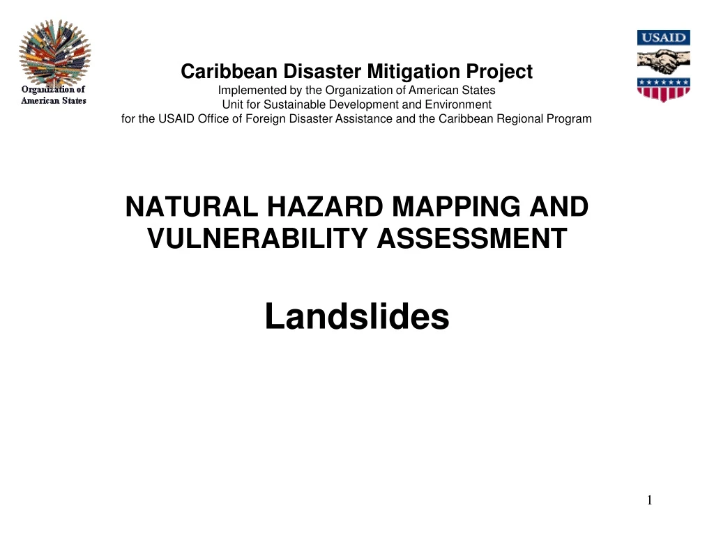 caribbean disaster mitigation project implemented