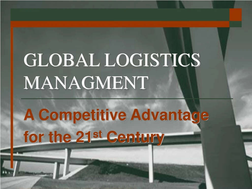 global logistics managment