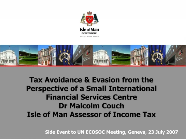 Tax Avoidance &amp; Evasion from the Perspective of a Small International Financial Services Centre