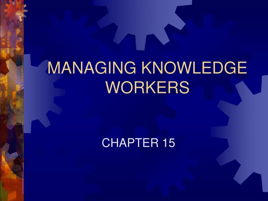 managing knowledge workers