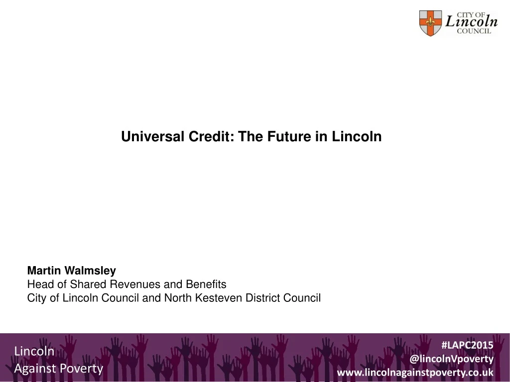 universal credit the future in lincoln martin