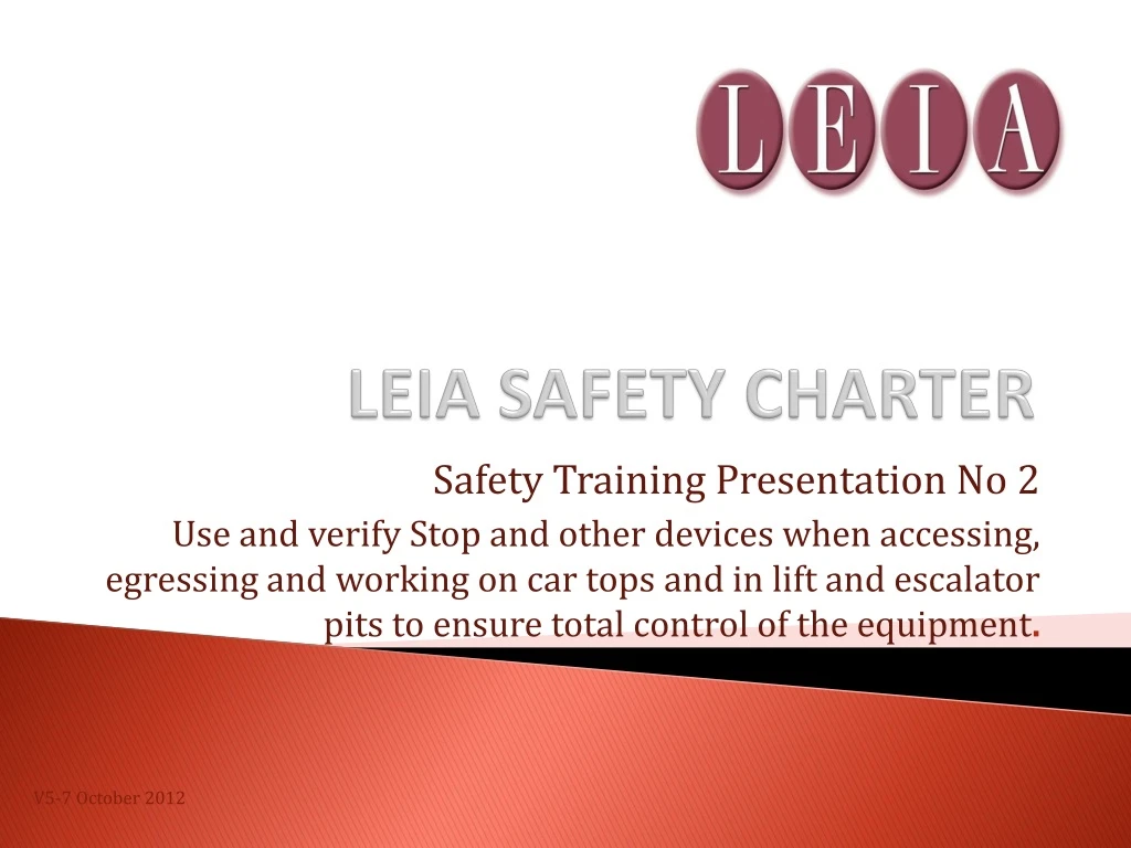 leia safety charter